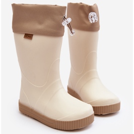 Lemigo Wave Gokids 983 Botas de Agua Infantil con Cuello, Beige 8