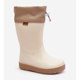 Lemigo Wave Gokids 983 Botas de Agua Infantil con Cuello, Beige 3