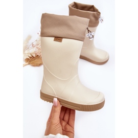 Lemigo Wave Gokids 983 Botas de Agua Infantil con Cuello, Beige 6
