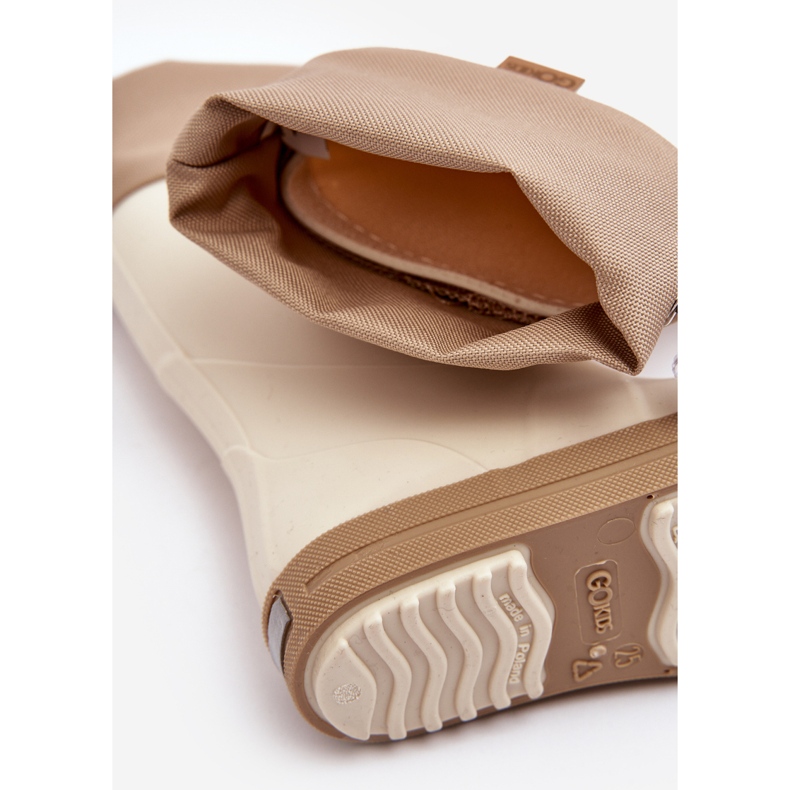 Lemigo Wave Gokids 983 Botas de Agua Infantil con Cuello, Beige 1