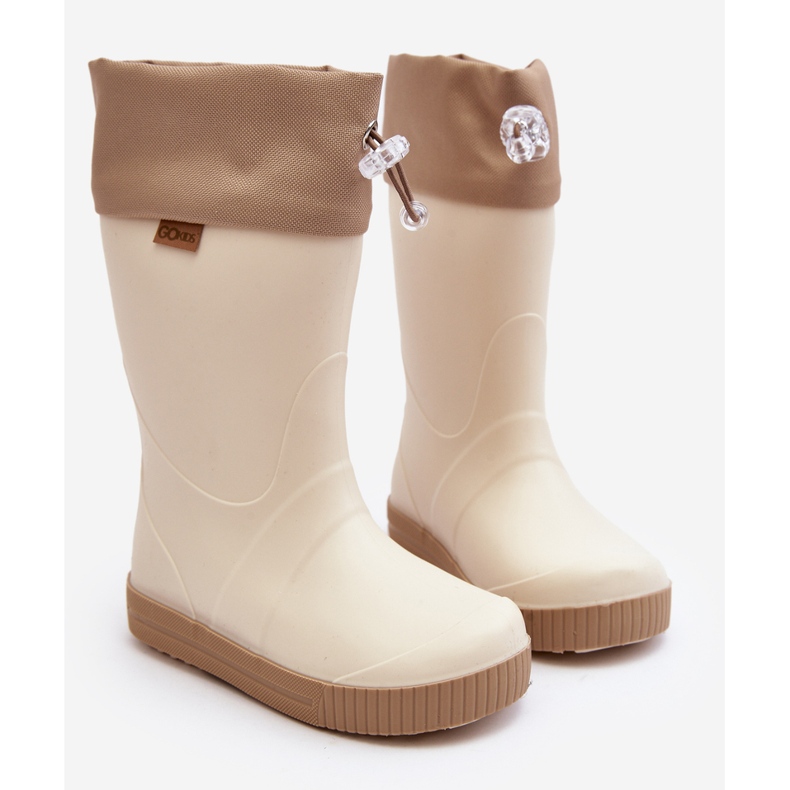 Lemigo Wave Gokids 983 Botas de Agua Infantil con Cuello, Beige 2