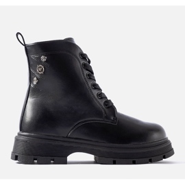 Botas de niña con aislamiento de grafito de Basara negro 1 Botas de niña con aislamiento de grafito de Basara negro 1