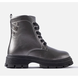 Botas de niña con aislamiento de grafito de Basara gris 1