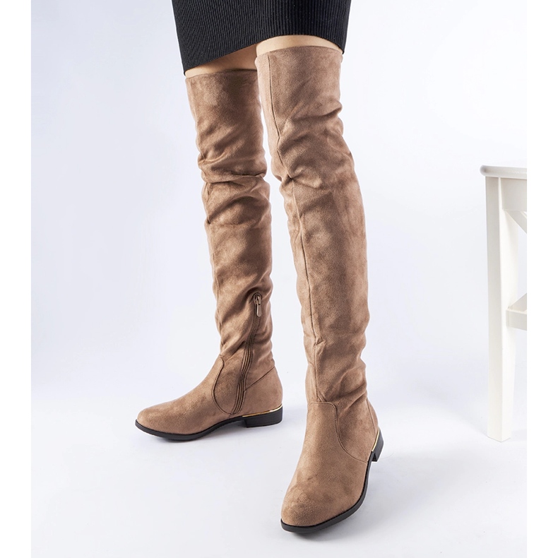 Botas largas Elwira ante ecológico cálido marrón 1