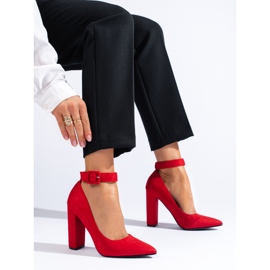 Zapatos de tacón Shelovet rojos 1