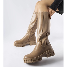 Botas planas Ceredano aislantes marrones beige 1