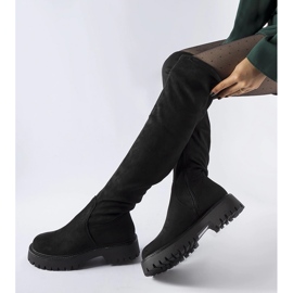 Botas largas negras con suela maciza de Kossuth. negro 2