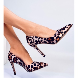 Stilettos mujer Telisha Leopardo beige 3
