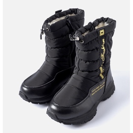 Botas altas de nieve Taziano con aislamiento negro 1