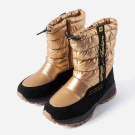 Evento Botas de nieve altas con aislamiento metálico Taziano dorado 1