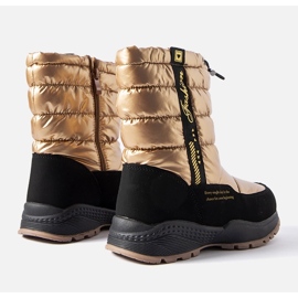 Evento Botas de nieve altas con aislamiento metálico Taziano dorado 3
