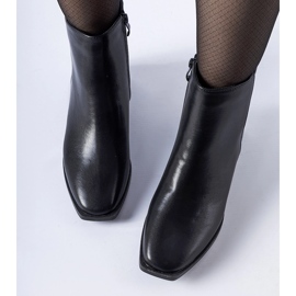 Botas negras aislantes tacón cuadrado Boris negro 1