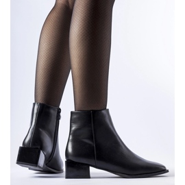 Botas negras aislantes tacón cuadrado Boris negro 3