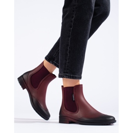 Botines chelsea mujer T.Sokolski burdeos rojo 1