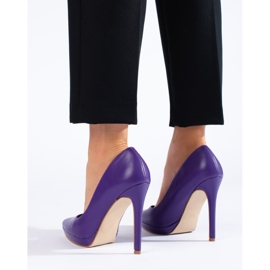 Salón de tacón Shelovet morado violeta 1