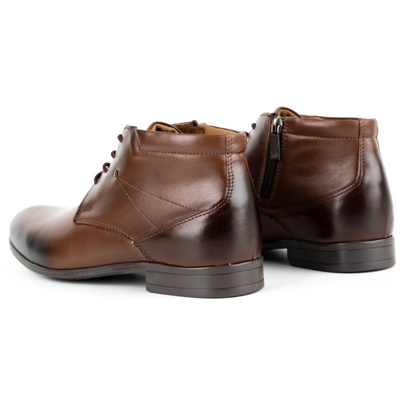 Olivier Zapatos de vestir hombre piel insulada 802MA marrón 4