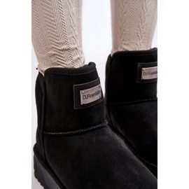 Botas de nieve de mujer vegana impermeable en la plataforma negra D.franklin negro 3