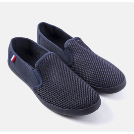 Deportivas de hombre caladas azul marino de Garibaldi 1