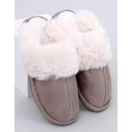 Zapatillas de casa Otteys Mocca de mujer con pelo. marrón 1