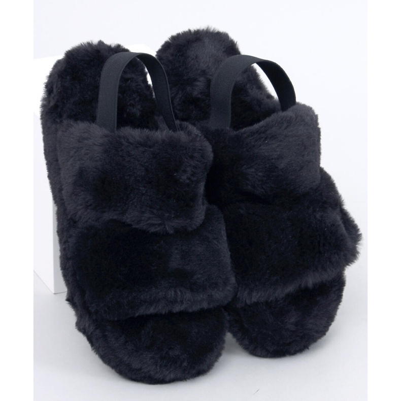 Pantuflas de mujer con elástico Rhodes Negro 1