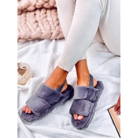 Pantuflas de mujer Rhodes Gris con banda elástica 3