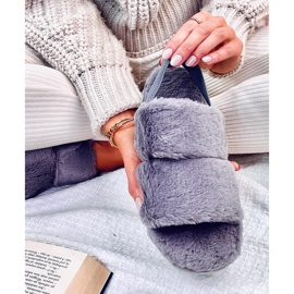 Pantuflas de mujer Rhodes Gris con banda elástica 2