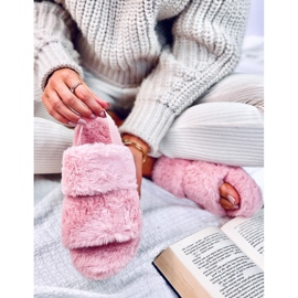Pantuflas de mujer Rhodes con banda elástica, rosa rosado 3