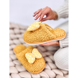 Pantuflas infantiles con lazo, Niño Amarillo 3