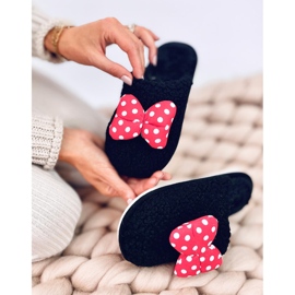 Zapatillas infantiles con lazo Niño Negro 3