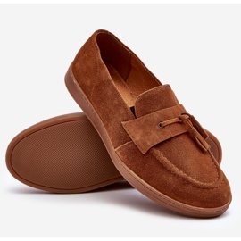 Zapatos Mocasines Hombre Ante Zazoo 1566 Marrón 6
