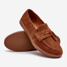 Zapatos Mocasines Hombre Ante Zazoo 1566 Marrón 4