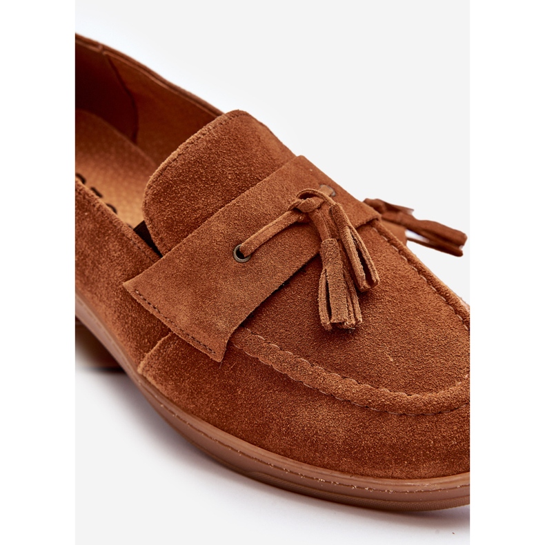 Zapatos Mocasines Hombre Ante Zazoo 1566 Marrón 1