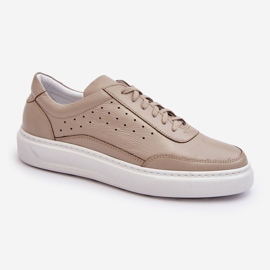 Deportivas Hombre Piel Zazoo 1544 Beige 3