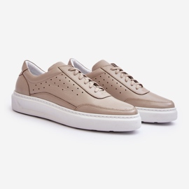 Deportivas Hombre Piel Zazoo 1544 Beige 5