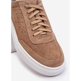 Deportivas Hombre Ante Zazoo 1544 Beige 6