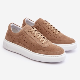 Deportivas Hombre Ante Zazoo 1544 Beige 7