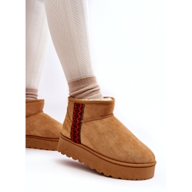Botas de nieve con plataforma Lomessa camel con aislamiento para mujer marrón 1 Botas de nieve con plataforma Lomessa camel con aislamiento para mujer marrón 1