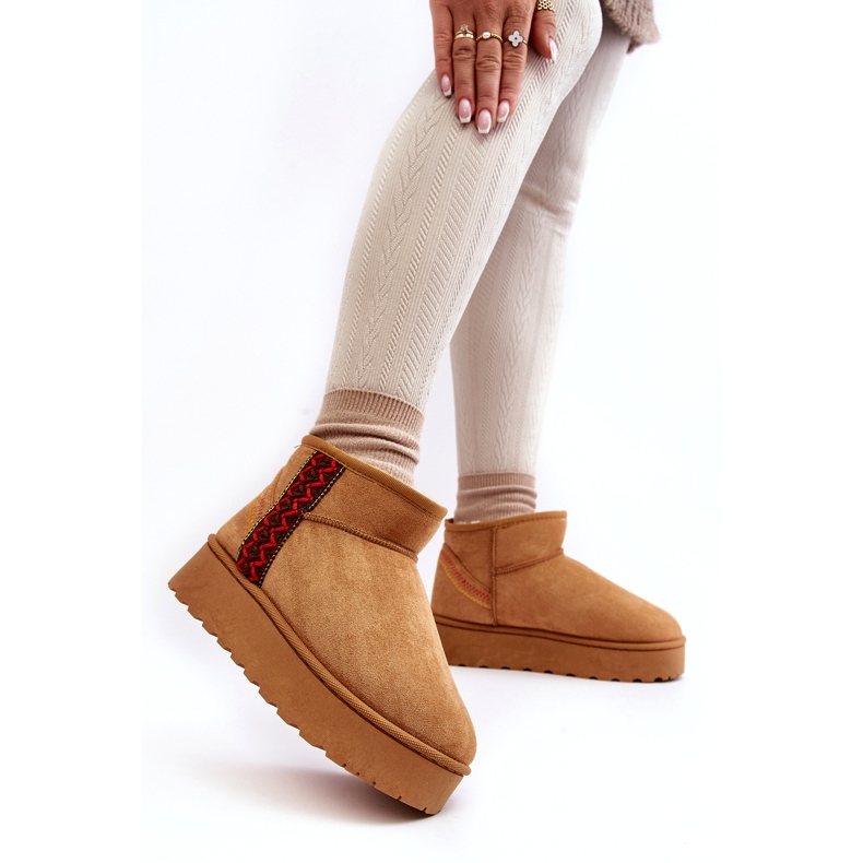 Botas de nieve con plataforma Lomessa camel con aislamiento para mujer marrón 2 Botas de nieve con plataforma Lomessa camel con aislamiento para mujer marrón 2