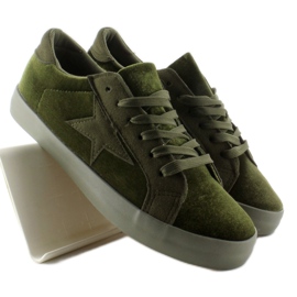 Deportivas Terciopelo BL70P Verde Oscuro 2