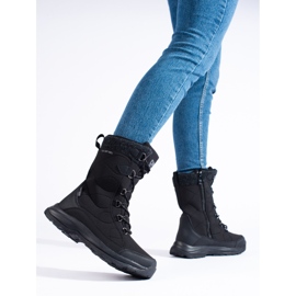 Zapatos trekking mujer cordones DK impermeable negro 3