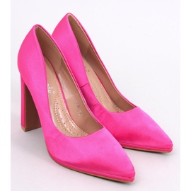 Salón de raso con tacón ancho Olivv Fucsia rosado 1