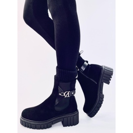 Errol Botas Chelsea con plataforma negra negro 2