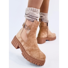 Errol Botas Chelsea con plataforma en beige 2