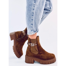 Botas Chelsea con plataforma Errol marrón 2