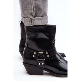Botas Vaqueras Aislantes Mujer Negro Venosa 8