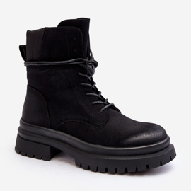 Botines Trapper De Mujer Con Suela Gruesa, Negro Narelona 3