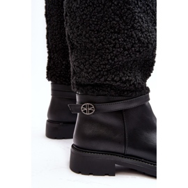 Botas por encima de la rodilla para mujer con pelo, negro Bellama 7