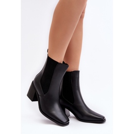 Botines de tacón alto para mujer, Negro Creazza 1