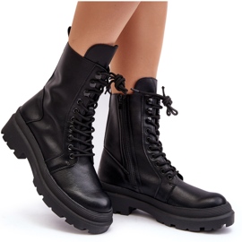 Botas Obrera Mujer, Ecopiel, Negro Irande 11
