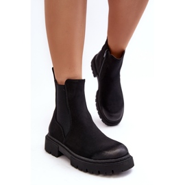 Botas Chelsea aislantes para mujer con cremallera, negro Vesta 1